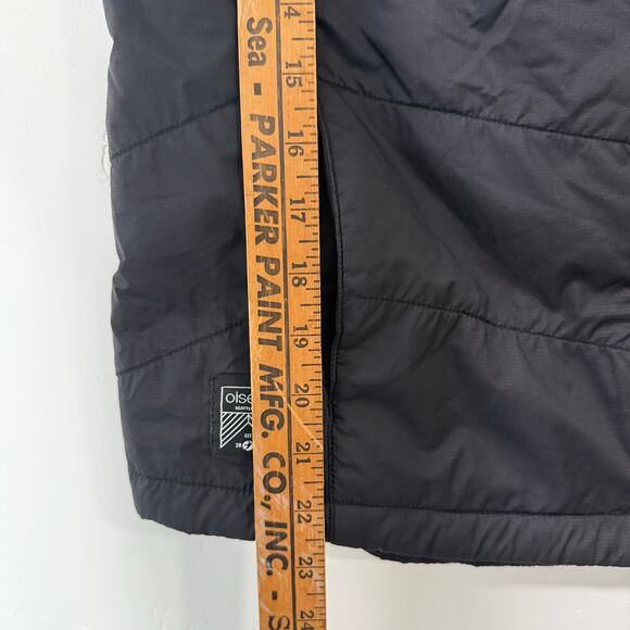 Oiselle Women's Running Vest Fleece Backing Puffer Black Full Zip Active Medium - Picture 7 of 8